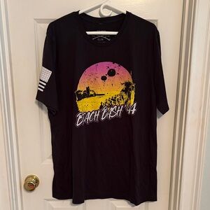 Grunt Style Black Beach Bash Graphic Tee